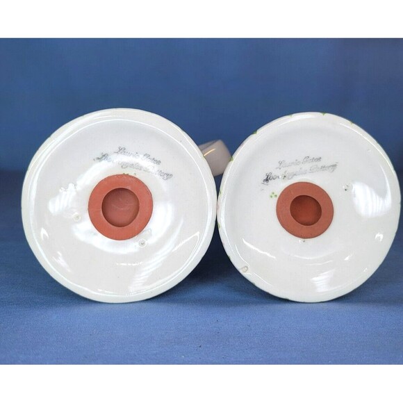 Christmas Salt & Pepper Shakers Hand Painted & made by Laurie Gates LA Pottery - Picture 6 of 8